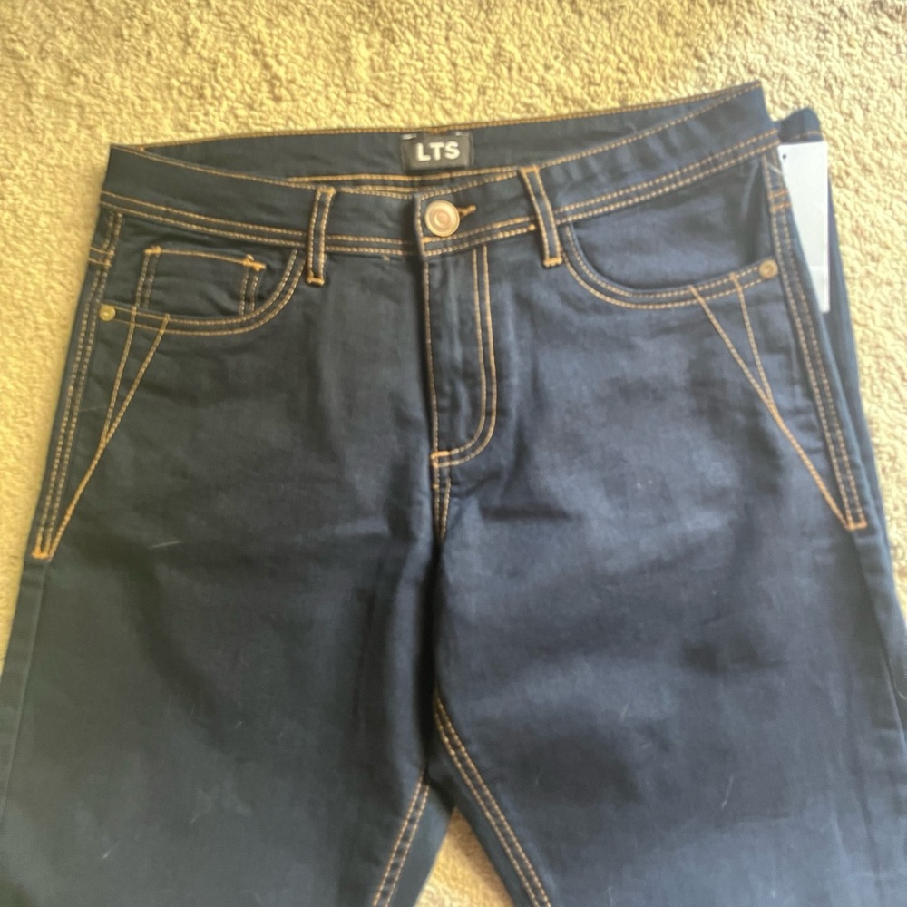 New dark washed jeans